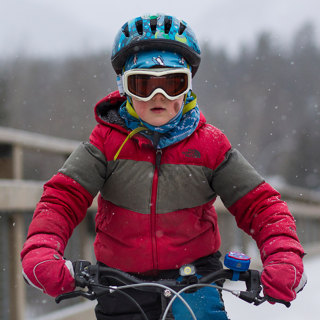 Winter biking